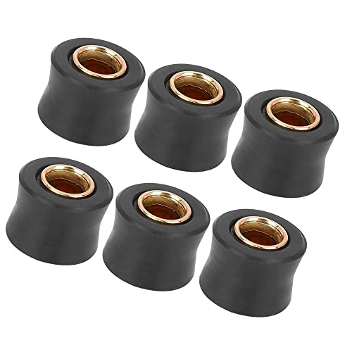 

ACROPIX Подушка заднего амортизатора Резиновое кольцо Втулка амортизатора Мотоцикл 10 мм Внутренний диаметр Черный 6 шт.