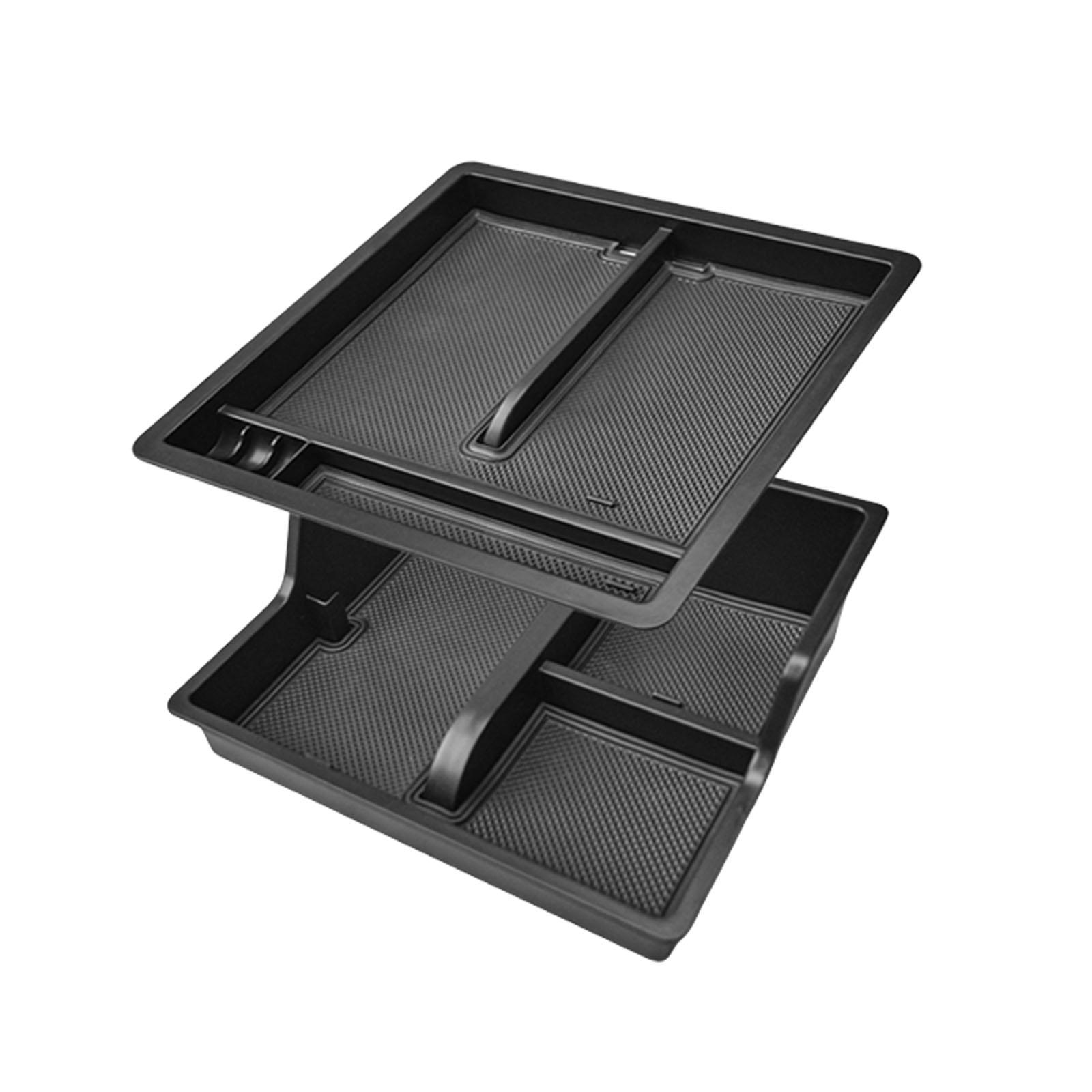 

Front Center Console Organizer For 2025-2025 Chevy Silverado EV Work Truck (WT) Middle Center Console Storage Box Accessories