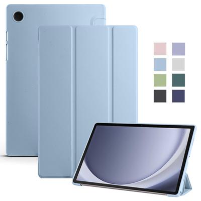 Hülle für Samsung Galaxy Tab A9 Hülle Coque PU Leder Weiches Silikon Rückseite Klappständer Abdeckung für Funda Galaxy Tab A9 A 9 A9 Plus Hülle