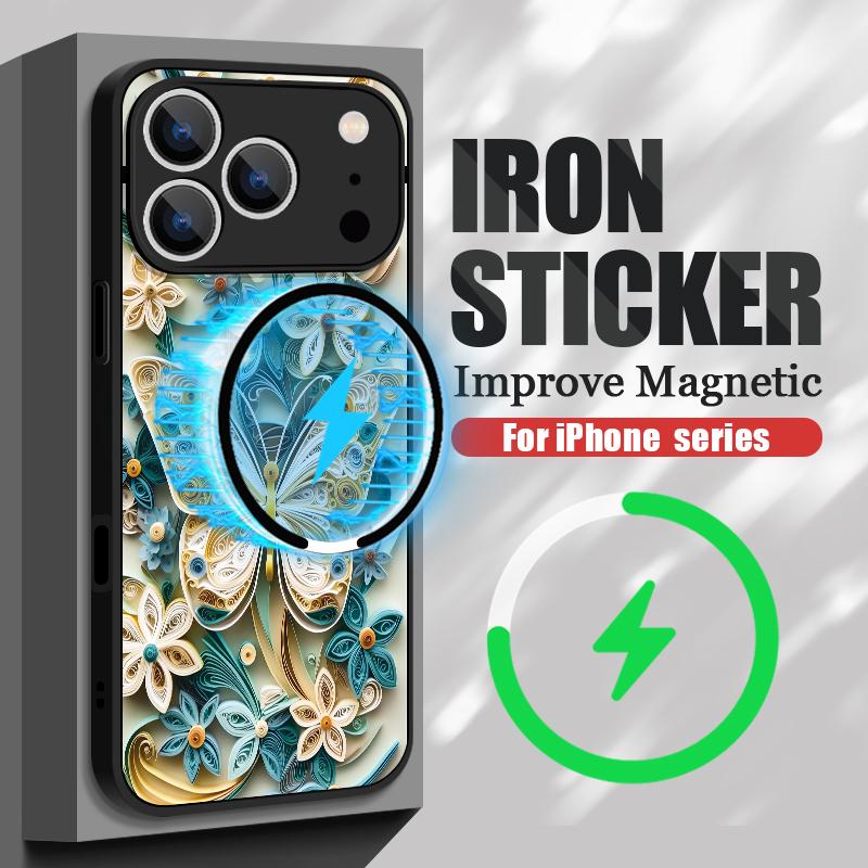 Fantastic Butterfly Print Case For iPhone 17 Pro Max Case iPhone 16 Pro Max 15 14 13 16E 17E Magnetic For Magsafe Hybrid Matte Cover