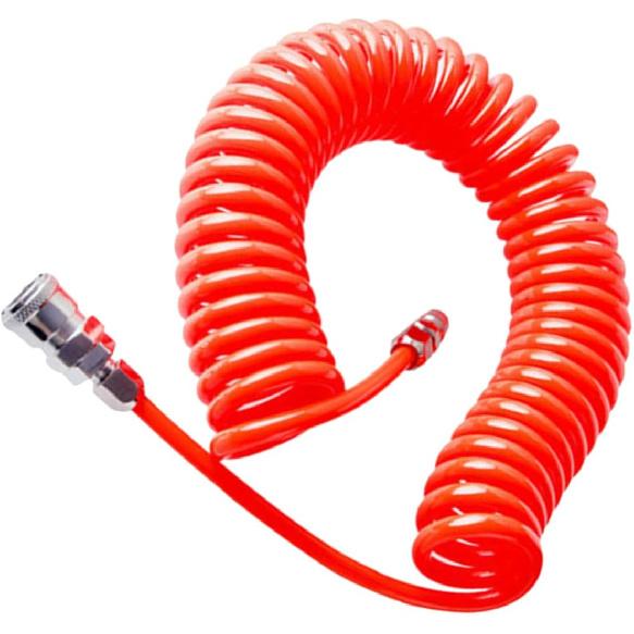 Durable Air Hose with Connector Flexible Airline for Air Compressors and Pneumatic Tools Compact Storage Design for Convenient Use