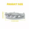 2PC For Mercedes Benz W204 C250 C350 W212 E350 SLK Class R172 LED Front DRL Fog Light Daytime Driving Lamp 2049068900/2049069000