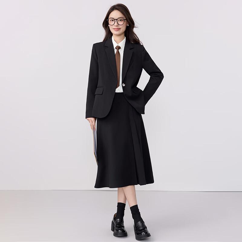 Troloman Women's Professional Blazer & Skirt Set