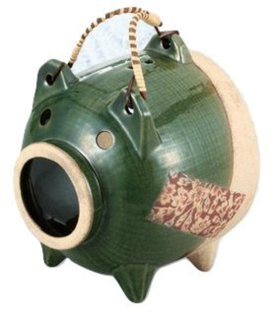 

Banko ware Matsuo Seisho Mosquito pig strip of paper (standard, Oribe)