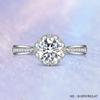 New Arrival 925 Sterling Silver Engagement Wedding Rings High Quality Rhodium Plated Zircon Women's Jewelry
