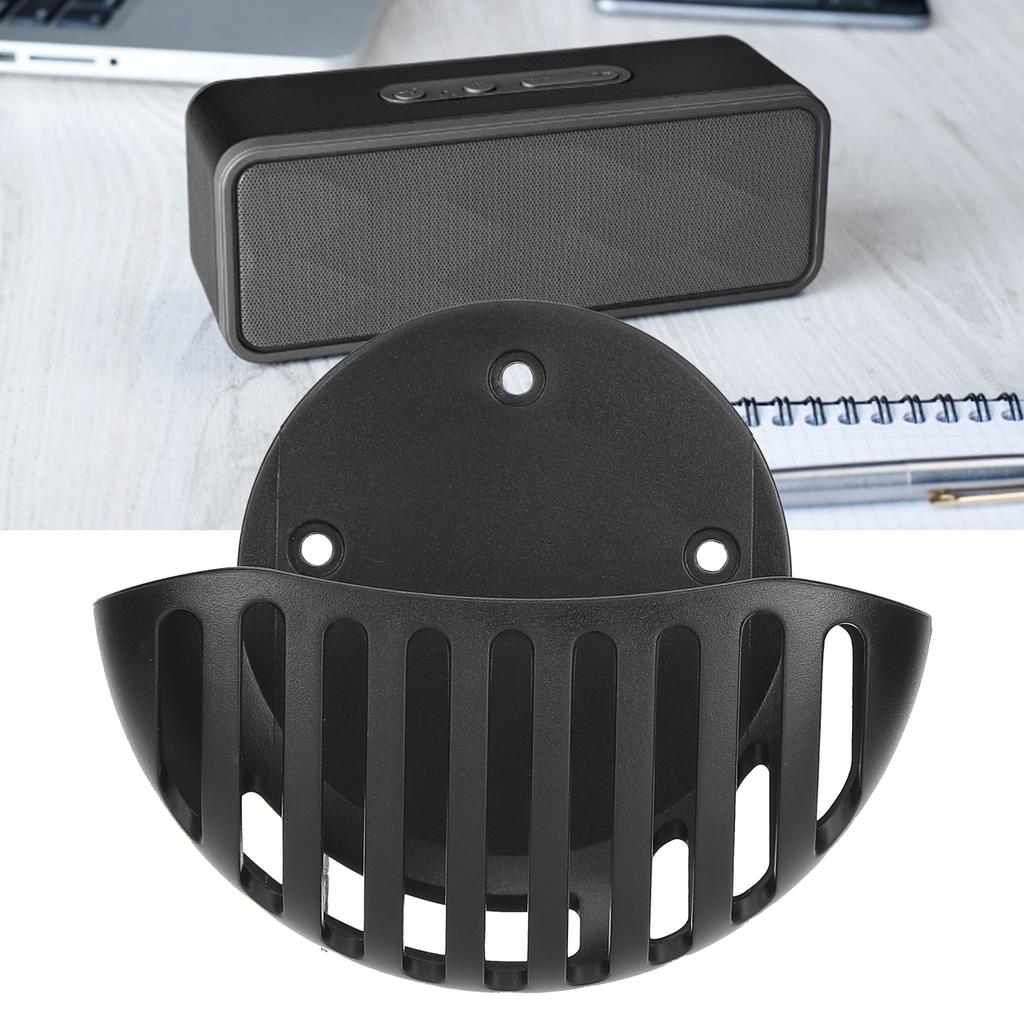 WallMounted Speaker Stand Easy Assembly Fashionable Design Wall Bracket Accessories for Speaker(Black )