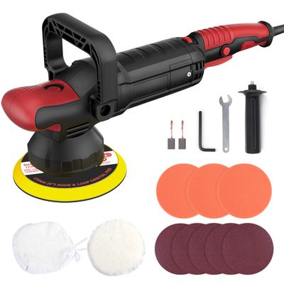 Pulidora de búfer para coche de 1200W, enceradora de 1200W, 6 velocidades variables, mango en forma de U de 600-4000RPM, perfecta para barco