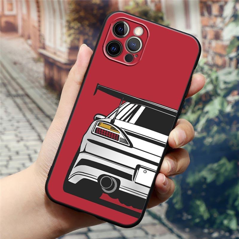 Japan JDM Tokyo Sports Car Anime Phone Case For Apple iPhone 16e 16 15 14 13 12 11 Pro Max XR XS 8 Plus SE2 Cover Silicone Cases
