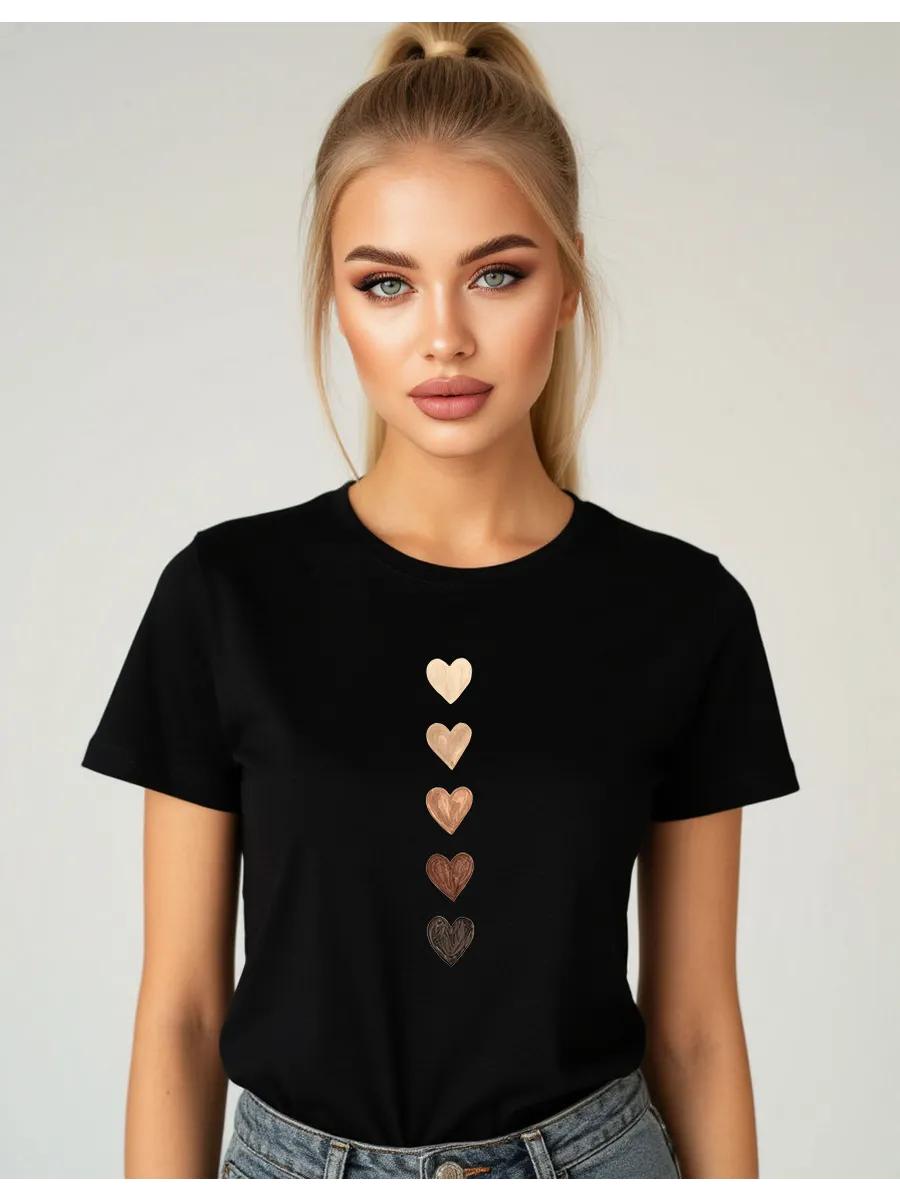 T-shirt with funny cat and dinosaurs print 4XL