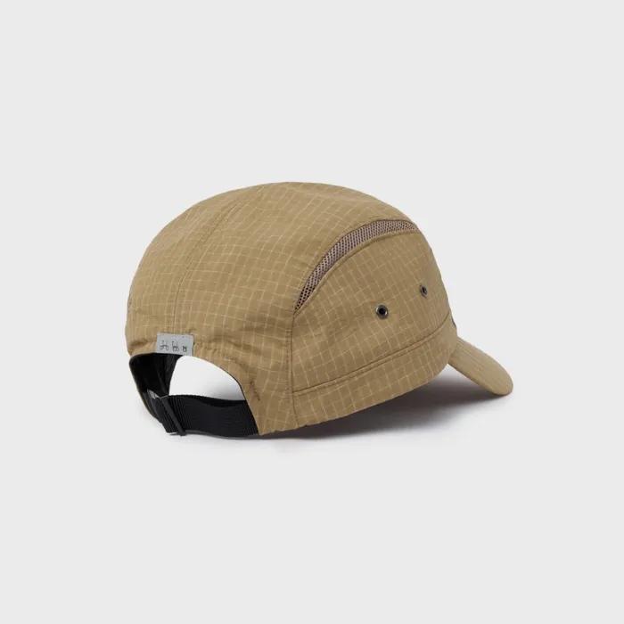 SLUB CHECK CAMP CAP - D/BEIGE (P255AHA103)