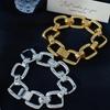 Chunky Chain Chain Bangle Geometric Hollow Hand Jewelry Fashion Statement Wristwear  Women Jewelry