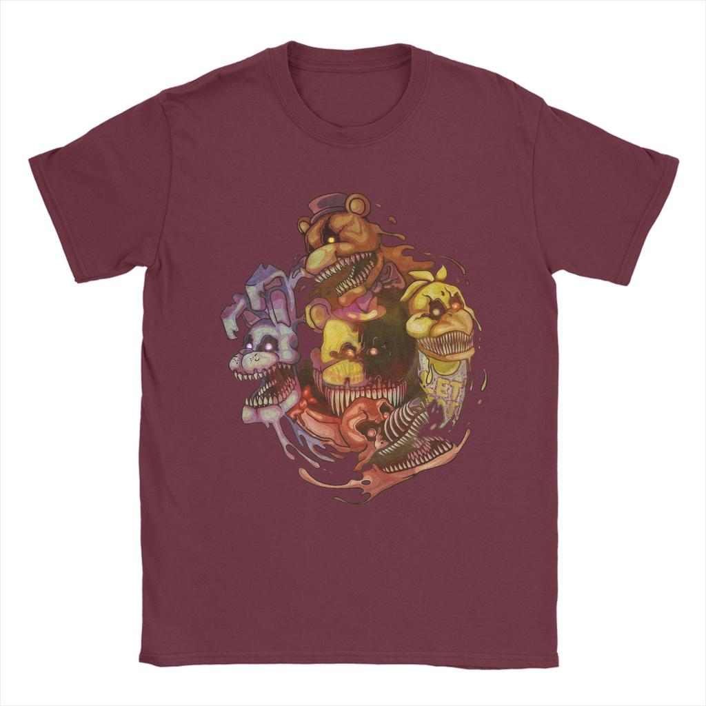 T-shirt décontracté Plage Cinq Nuits Chez Freddy Springtrap T-shirts tendance 100% Coton T-shirt Pour Couple Y2k Hauts Décontractés