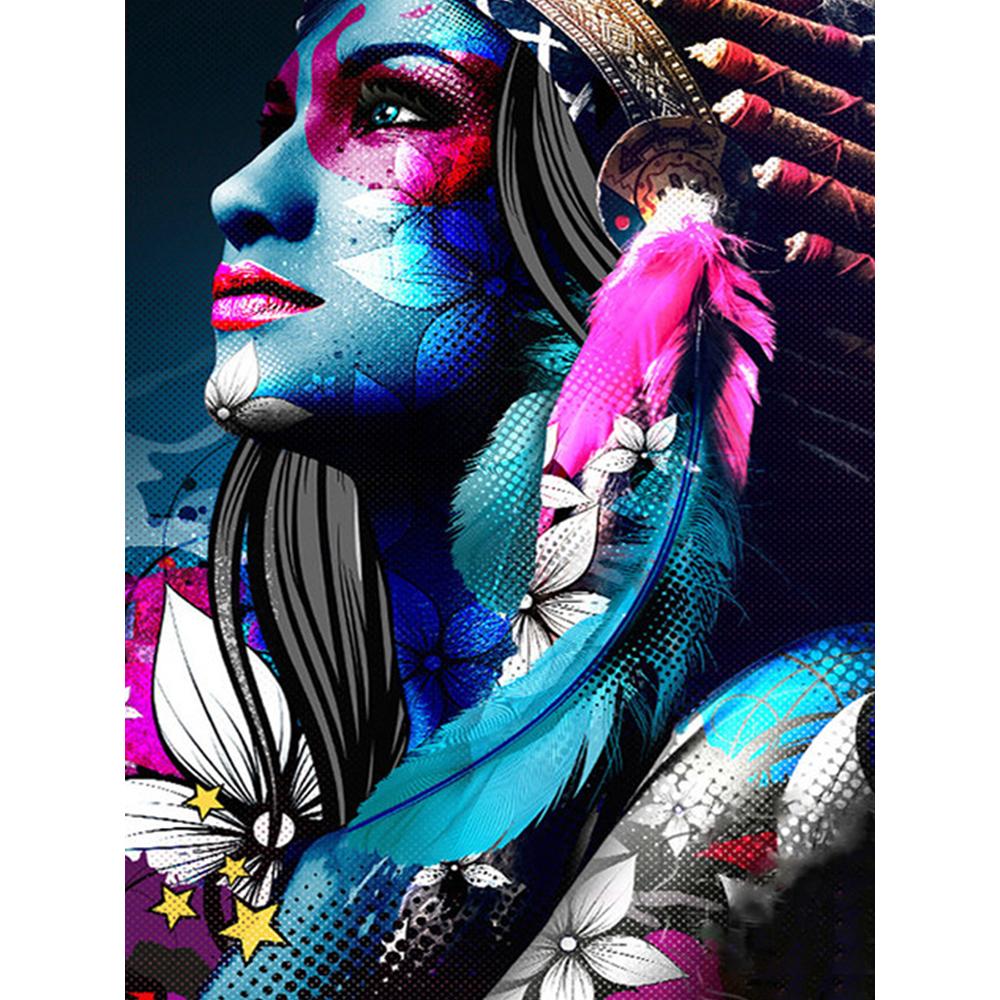 Diamond Embroidery Girl Cross Stitch Kit Diamond Art Painting Portrait Mosaic Woman Home Decor