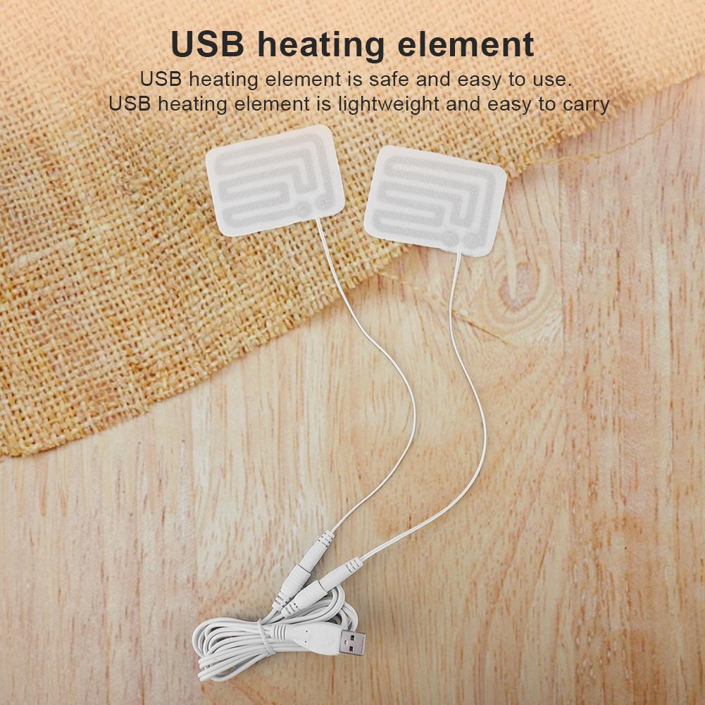 USB Нагрівальна Плівка Електрична Нагрівальна Подушка Багатофункціональні Рукавички-Нагрівач Один на Два Електричний Грілка для Ніг для Шиї Плечей Спини Ніг