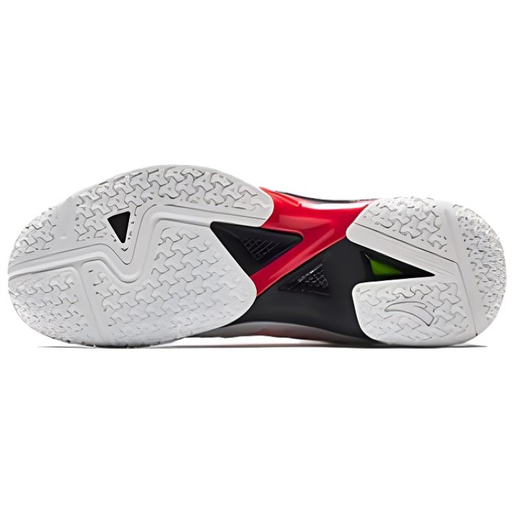 Anta Comfortable Simple Trendy Non-Slip Wear-Resistant Low-Top Badminton Shoes Men Sneaker White Red Black 412510971-4