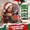 Santa Claus Gold Foil Red Envelope 6 Card Slots Foldable Diy Creative Holiday Gift For Christmas New Year