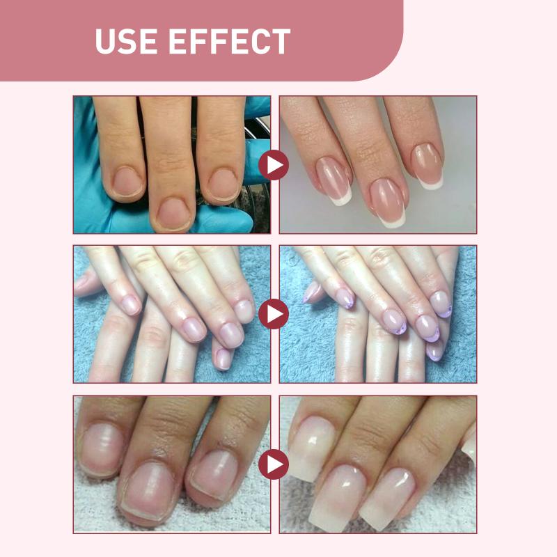 

Fiber Builder Nail Extension Set Strengthen Nail Hardness Prevent Breakage Elliptical Nail Shape Fiber Sheet Nail Extension Use one size