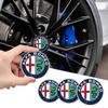 Car Wheel Hub Cover Cap Sticker Rim Decal Tire Center Emblem For Alfa Romeo Giulia Stelvio Giulietta 159 147 156 166 Accessories