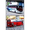 1/32 Electric Tourist Toy Traffic Bus Alloy Car Model Diecasts Simulation Metal Toy Business Bus Model Sound and Light Childrens Gift