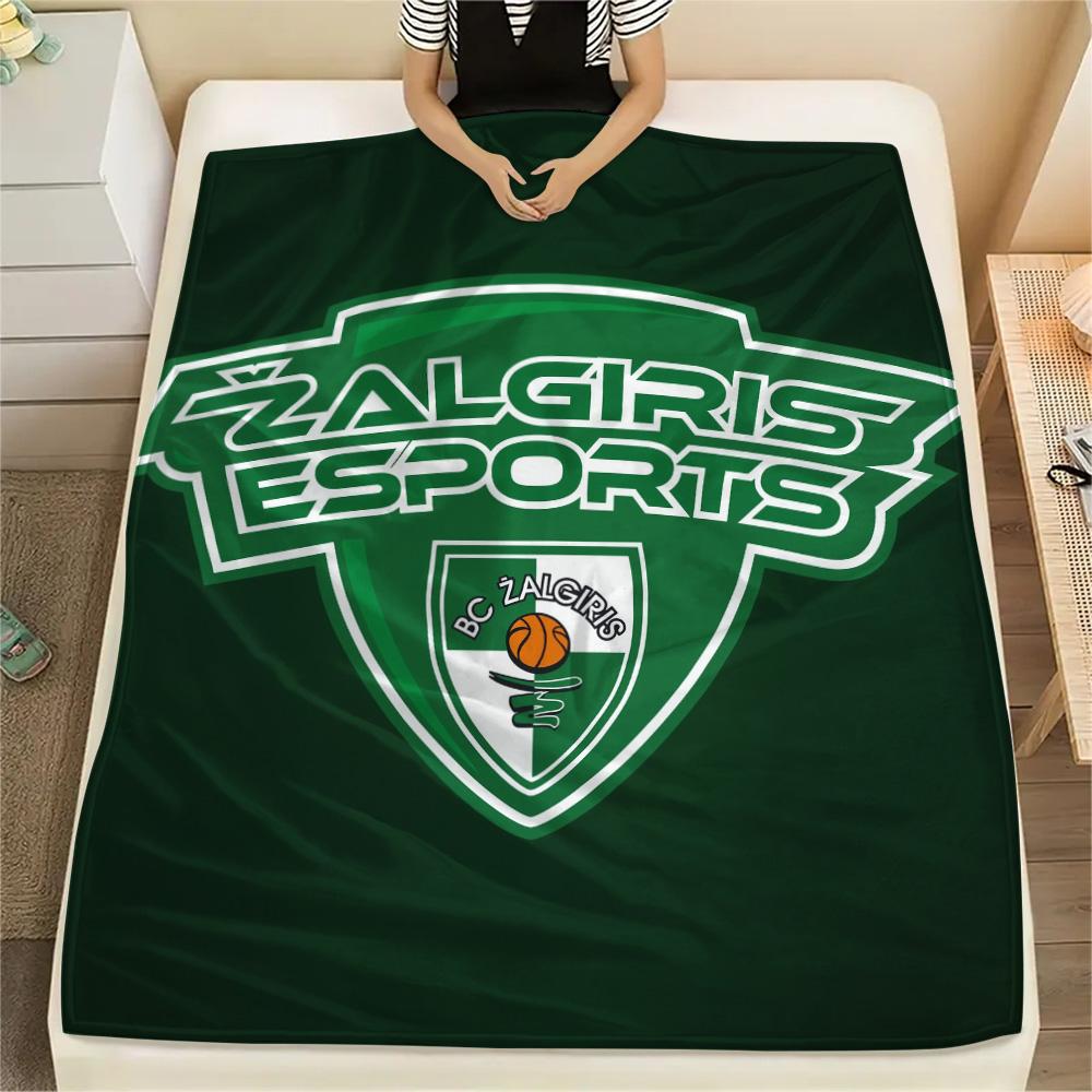 BC Žalgiris  Print Flannel Blanket, High quality Comfortable for All Seasons, Home Decor, Warmth and Comfort
