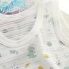Baby Body Undergarment Mesh Summer Blue Dinosaur 80CM [Baby Koi] Clothes, 3-piece Set, Shirt, Romper, Pattern, Coverall, Camisole, Pattern,