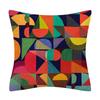 45*45cm Creative Color Geometric Design Pattern Cushion Cover Sofa Office Seat Car Waist    Home Decoration