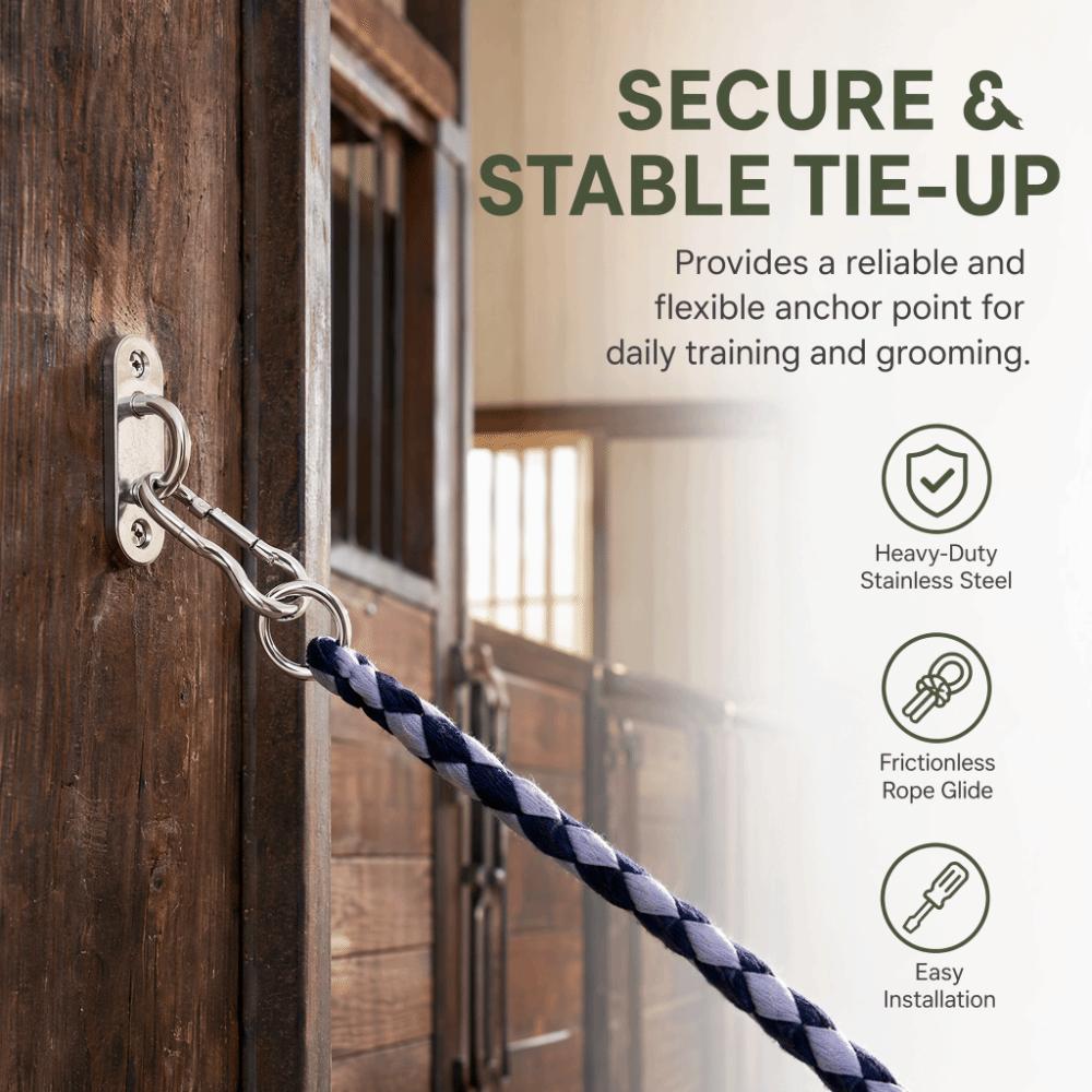 7Pcs Set Half Round Ring Horse Training Equipment Horse Tie Ring Part Professional Use