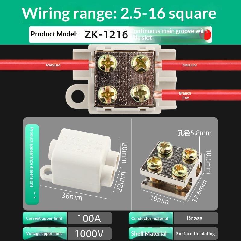 High Power Wire Connector Junction Box Quick Splice Electrical Cable Terminal Block For Home Wiring