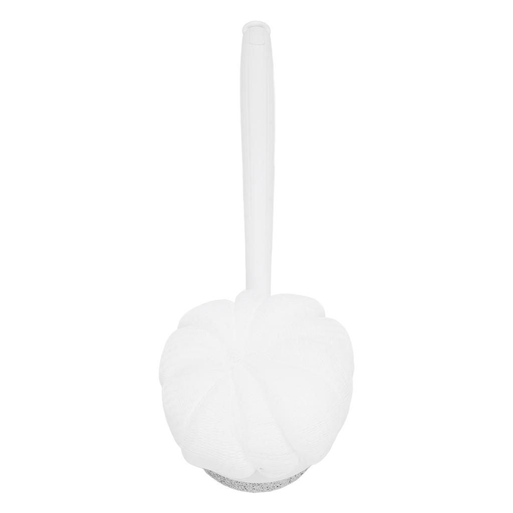 14.57in Shower Body Brush Bath Scrubber Pumice Stone and Shower Brush with Long Handle