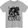 Rodeo Ride Like A Cowgirl TShirt Vintage Grunge Rodeo Graphic Tee