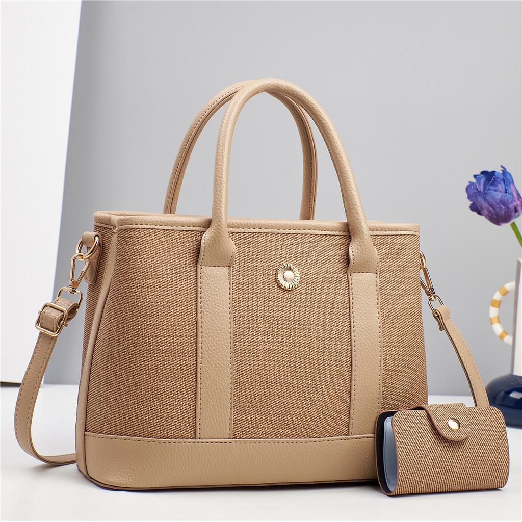 And Sophisticated Contemporary Womens Handbag Set With Stylish Zippered Pockets