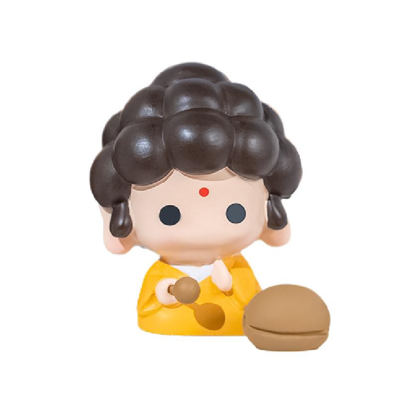 Buddha Cute Bubble Head Statue Ornament Cartoon Desktop Decor Bag Pendant Gift
