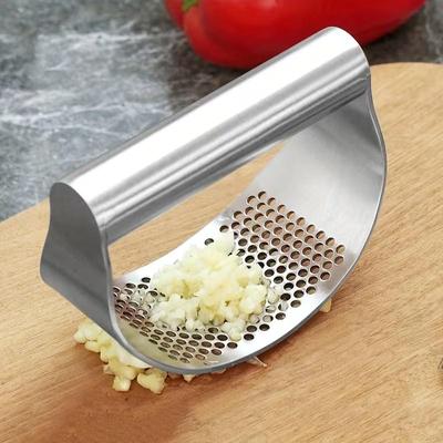 Stainless Steel Garlic Press Crusher Manual Garlic Mincer Chopping Garlic Tool Fruit Vegetable Tools Kitchen Accessories Gadget