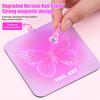 Love Nail Support Metal Base Wear Manicure Practice Magnetic Hook Acrylic Colorful Chess Piece Silver