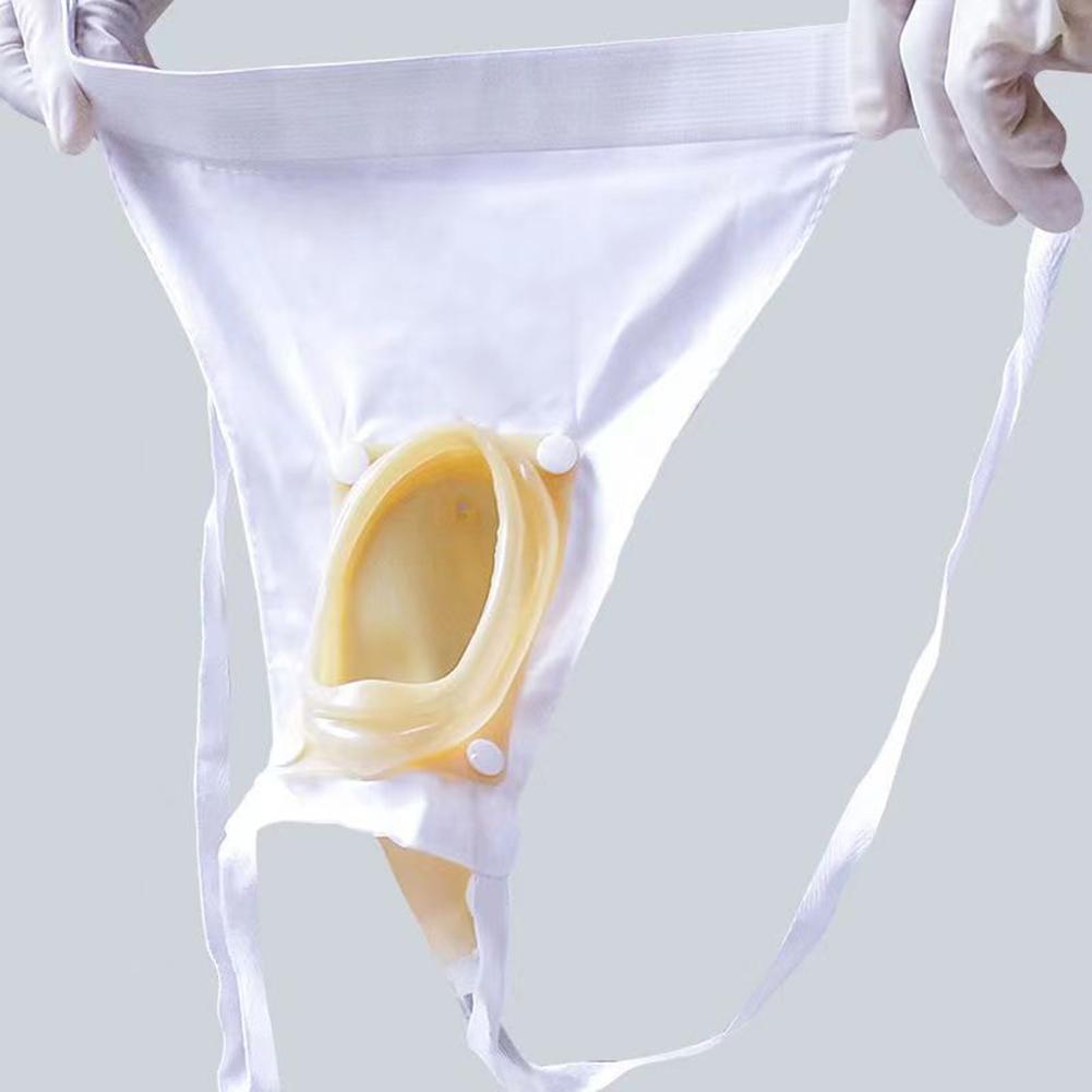 Pánská nositelná latexová močová taška Opakovaně použitelný močový konektor Nastavitelný popruh Močení Močový Perfektní pro ležící pacienty