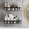 Bathroom Shelf Wall Mounted Corner Storage Shelves Shampoo Holder Cosmetic Rack Shower Drain Basket Bathroom Organizer