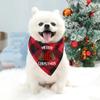 Happy And Bright Truck Printed Dog Cat Scarf Bandana Pet Bib Saliva Towel Washable Pet Accessories Christmas Decor New Year Gift