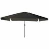 Garden Sun Umbrella Black 394 X 394 X 248 Cm