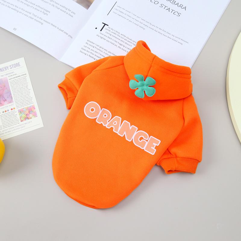Pet Clothing Dog Clothing Two-legged Sweater Cat Puppy Pet Clothing Autumn and Winter Clothing 22 Casual Fruit Sweater XXL