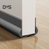PVC Door Sweep Adhesive Cuttable Under-Door Weather Stripping Exterior Interior Door Seal Noise Dust Stopper Door Bottom Gap Filler Sealing Strip