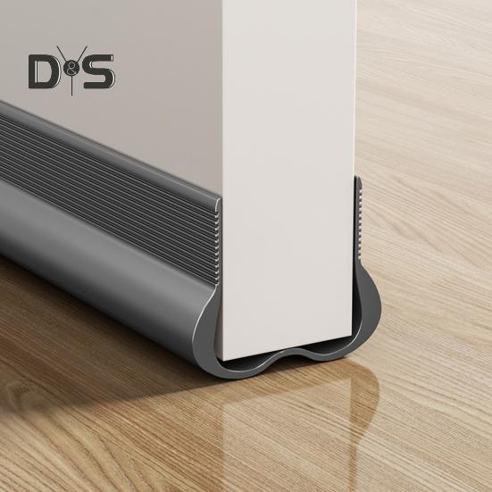 PVC Door Sweep Adhesive Cuttable Under-Door Weather Stripping Exterior Interior Door Seal Noise Dust Stopper Door Bottom Gap Filler Sealing Strip