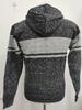 Men's Hooded Cardigan Sweater - Plus Velvet, Thick, Versatile, Knitwear Color Block Jacket for Autumn/Winter