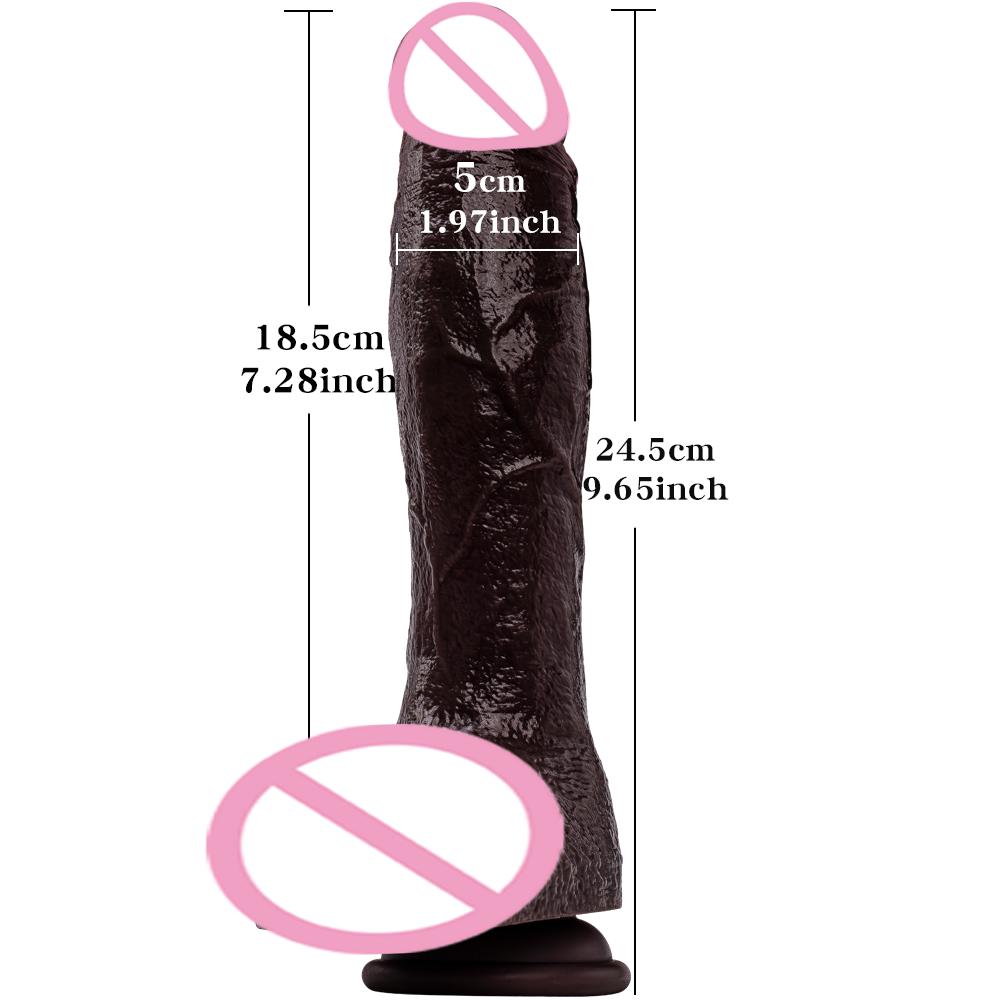 Realistic Soft Dildo Big Glans Cock Double Silicone Penis Vaginal Masturbation Suction Cup Dick Woman Man Anal Sex Toys