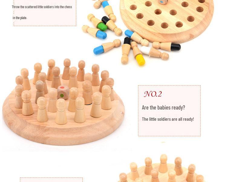 Children's Wooden Memory Game: Educational Parent-Child Interactive Toy for Observation and Concentration Training
