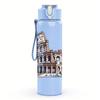 1 Stück Rom Kolosseum Vintage Architektur Druck 750ml Tragbare Sportwasserflasche Auslaufsicher Reise Fitnessstudio Trinkbecher