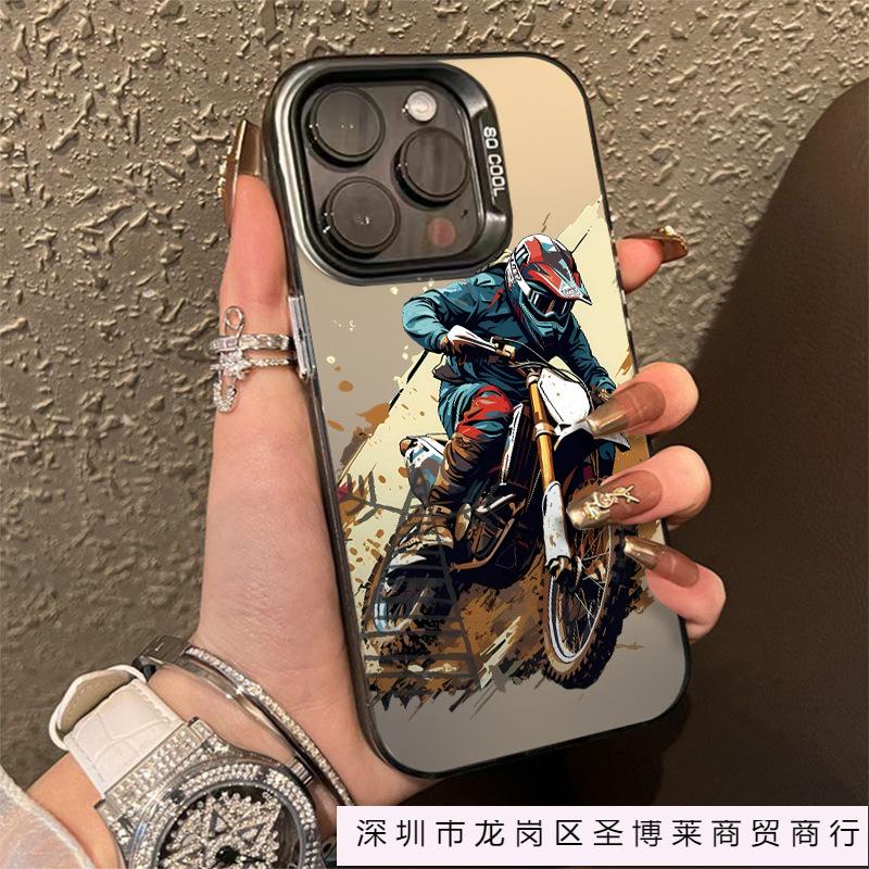 Personalized motorcycle for iPhone16plus Apple 11/12/13/14/15ProMax fashion phone case
