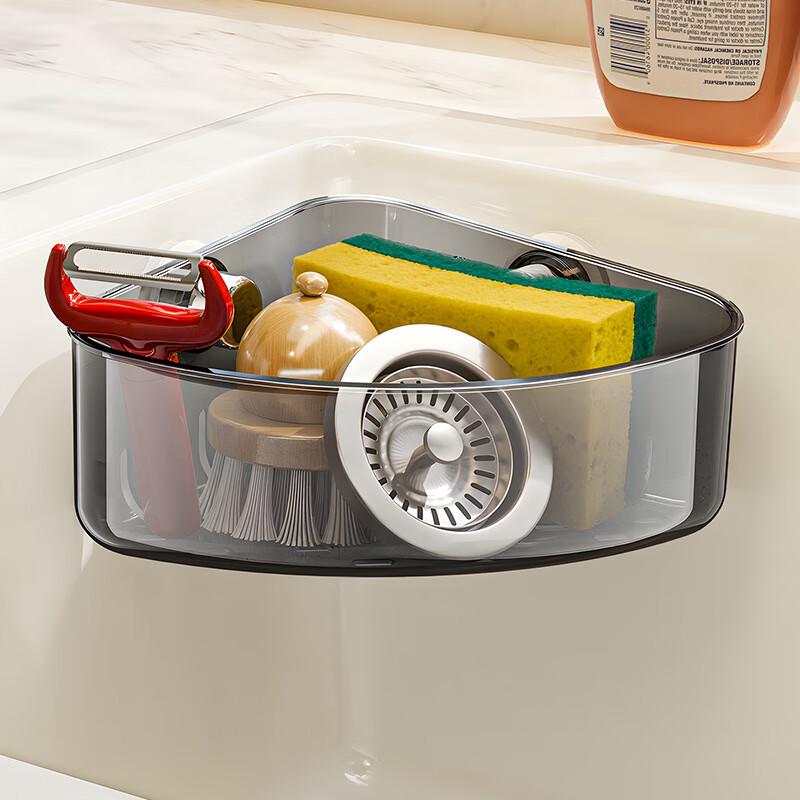 

Suction Cup Sink Corner Organizer
