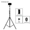 Stativ na mobilní telefon se světelným stojanem pro živé vysílání a fotografování, nastavitelná výška od 1,6 m do 2,1 m