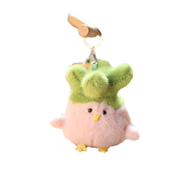 Wuhan Cherry Blossom Pink Bird Sounding Plush Doll with Dialect Phrases