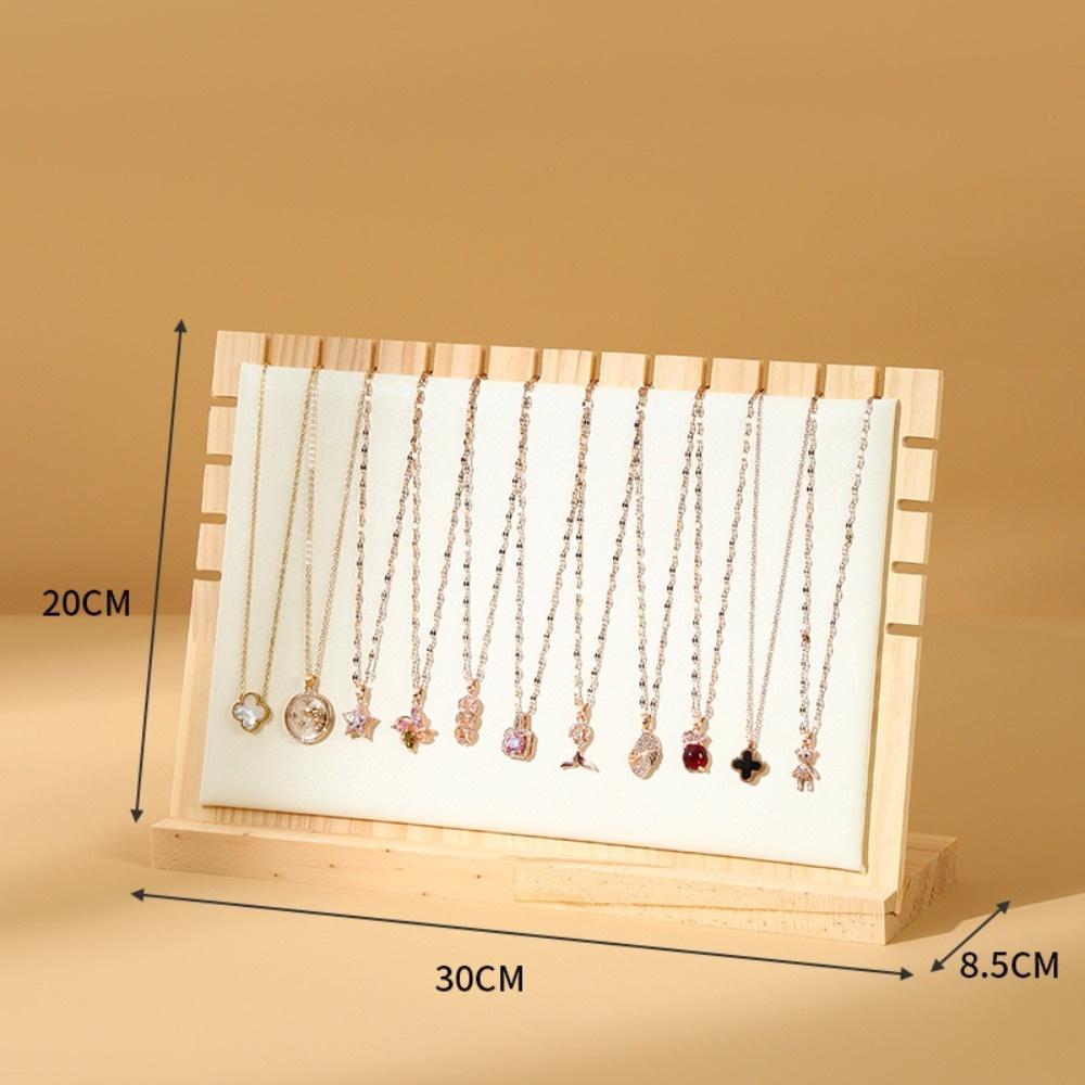 Creative Solid Wooden Necklace Frame Fashion Jewelry Display Frame Pendant Support Jewelry Display Props Jewelry Hanger
